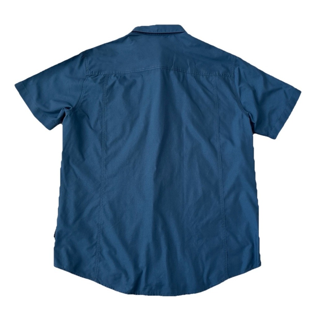 NEW Kuhl Stealth Men's L Snap Front Short Sleeve Shirt UPF30 Blue 7276 - Picture 2 of 11